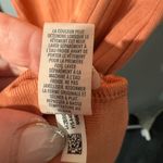 Aerie  ribbed Henley dress with collar, size small, orange, brand new! Photo 7