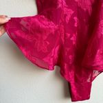 Victoria's Secret NWT Vintage Victoria’s Secret Hot Pink Fuschia Teddy Size Small Gold Label Photo 7