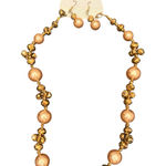 NWT Hush Beaded Necklace and Earrings Jewelry Gift Set Brown Gold Orange Photo 0