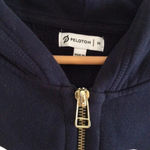 Peloton  Navy Full Zip Women’s Hooded Sweatshirt Ride Love Sweat Size Medium M Photo 4