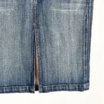 Citizens of Humanity Size 27 Denim Skirt Sophia Knee Length Y2K Front Slit 618 Photo 6