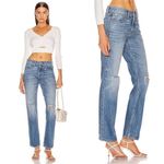 REVOLVE SLVRLAKE Straight Jeans
NWOT Size 24 Blue Distressed Lonely
Heart Wash Photo 1