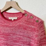 Vanessa Bruno Jaslin Marled Pink Sweater Button Shoulder Baby Alpaca Size S Photo 6