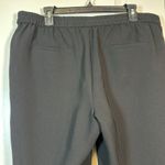 J.Crew  Black Casual Pant Joggers Gold Hardware Zippers Back Pockets Size 14 EUC Photo 4