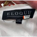 Eloquii  Women's Size‎ 16 White and Red Heart Dress With Pleated Bottom Unique! Photo 5