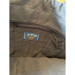 Sun N Sand Beach Tote Natural Navy Blue Stripe Woven Rope Handles Lined Zipper Photo 1