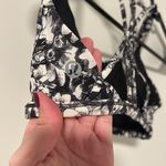 Lululemon  Floral Black and White Sports Bra Size 2 With Padding Photo 2