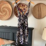 Free People ☀️  Washed Ashore Black Mini Floral Dress Photo 2