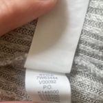 Lucky Brand  Womens Medium Gray‎ Ribbed Pullover Bell Tie Sleeve Top Photo 5