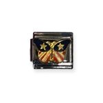 D’Linq American Flag Butterfly Floating Italian Charm Photo 36