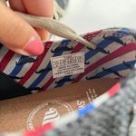 Toms Paseo Movember Mustache Grey Herringbone Shoes Mens Size 6 Womens Size 7.5 Photo 3