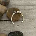 Sterling Silver Oval Cz Toe Ring Photo 2