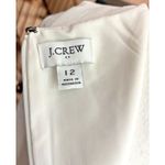 Size 12 J.Crew Factory White Sheath Dress‎ Cotton Career Sleeveless Lined Photo 8