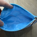 Clinique  Bubble Cosmetic Bag Pouch Blue Purple Pink Geometric Makeup Travel Photo 4