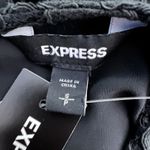EXPRESS  Shirt Women Small Black Sheer Lace Peplum Blouse Party Cocktail Festival Photo 5