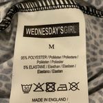 Wednesday’s Girl Animal Print Black White Bodycon Turtleneck Midi Dress, size M Photo 8