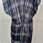 Holding Horses  Anthropologie Cody Shirt Dress XS Oversized Plaid Lyocell Photo 8