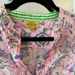 Roberta Roller Rabbit  Long Sleeve Blouse Size Medium Color Pink White Photo 1