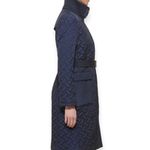 Cole Haan NWT Women's navy Signature Belted Jacket Large Photo 1