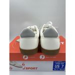 New J Sport Cecily Women’s Sneaker Suede White/Grey Low Top Shoes Size 7 US White Photo 4