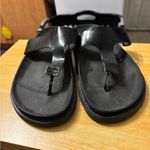 ZARA trafaluc leather thong sandals black 8.5 Photo 2