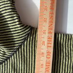 Cut Loose Striped Button Front Tunic Top Lime Green Black Women Size L Size L Photo 6