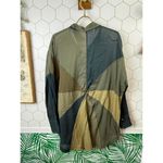 Free People Rainbow Rays Oversized Top Army Green - Size - Small Photo 2