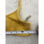 Zaful  Women's Bikini Top Mustard Yellow Size 4 Ribbed Wireless Photo 6