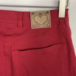 Escada Red Straight Leg Pants Stretchy Jeans 4 Photo 3