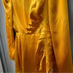 NWT House of Harlow 1960 Revolve Krisha Long Sleeve Mini Dress Yellow Gold Small Photo 8