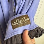 Matilda Jane  Jacket Size Medium Lilac, Teal, Ruffled, Hooded, Tie Front C23 Photo 6