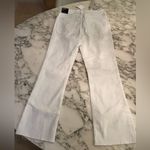 J.Crew NWT Mid-Rise Flare Crop Jeans in White Signature Stretch 27 - needs wash Photo 7