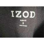 IZOD  Black Short Sleeve Polo Shirt With Red Logo Photo 1