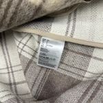 H&M  Neutral tan plaid pea coat Photo 5