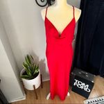 Taylor Midi Slip Midi Dress, Holiday/Christmas Party‎ Dress, Red, Size 10, NWT Red Photo 4