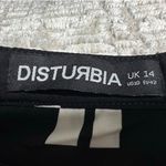 Disturbia: Black and White Blouse Size 10 Photo 3