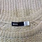 Urban Outfitters  BDG Mohair Cable Knit Crewneck Sweater Tan Beige Size Medium Photo 10