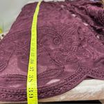 Catherines 3x Stunning Open Front Lace Dressy Cardigan Plus Size kimono Purple Photo 10