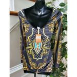 Boutique Ktoo Women's Multicolor Polyester Long Sleeve Round Neck Romper Size S Photo 5