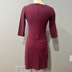 Toad & Co Burgundy 3/4 Sleeve Nixi Dress with Hidden Stash Pocket Size Small Photo 6