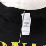 Tultex Y2K Nirvana Smiley Face T-Shirt Womens L Black 2013 Grunge Nevermind VTG Photo 6