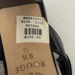 Brighton Sandals Women 8.5 M Black Patent Leather Embellished T Strap Party Photo 12