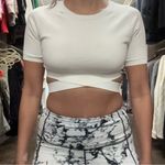 Endless Rose  Ivory Knit Crop Top Photo 4