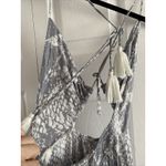 Surf Gypsy ‎ Womens Medium Blue Maxi Dress Cut out Front Boho Vacation Travel Photo 6