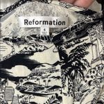 Reformation  Margot Front Slit Los Angeles Hollywood Print Mini Skirt Women's 4 Photo 2