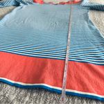 Sail To Sable STS  Preppy Striped Nautical Knit Dress Blue White Coral Size XL Photo 5