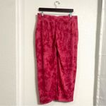 Chico's Weekends Womens Pants Sweatpants Pink Tie Dye Embroidered Size Medium Photo 1