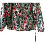 BLANKNYC Revolve Petal To The Metal Jacket in Leaf Print SZ S Green Photo 5