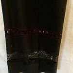 Cache Stretch Black Pant Flat Front Lace Bottom No Waistband Size 4/6 $118 Photo 11