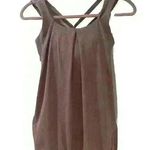 Lululemon Work Out Tank Top Size 6 Built In Bra Lilac Racer Back Photo 0